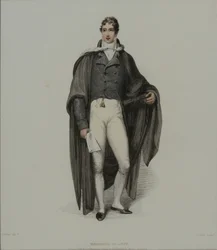 Licenciado en Artes, grabado por J. Agar, publicado en 